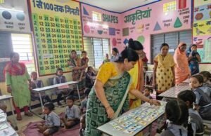 प्राथमिक शालाओं में गणित मेला और हिंदी कहानी मेले से रोचक हुई पढ़ाई