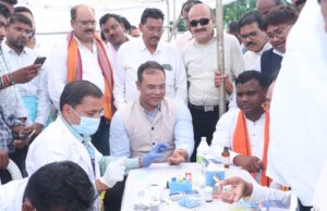 मेगा स्वास्थ्य शिविर में 620 नागरिकों ने कराया स्वास्थ्य परीक्षण