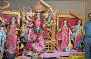 मस्तूरी की महारानी मां शेरावाली की वैदिक मंत्रोच्चार के साथ हुई स्थापना, 51वें वर्ष में भक्तिमय हुआ दुर्गा चौक
