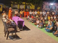 सरस्वती शिशु मंदिर मस्तूरी में धूमधाम से मनाया गया शरद पूर्णिमा उत्सव सैकड़ो लोगों ने किया ग्रहण